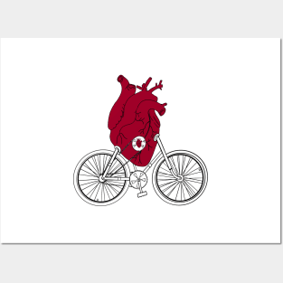 Heart bike Posters and Art